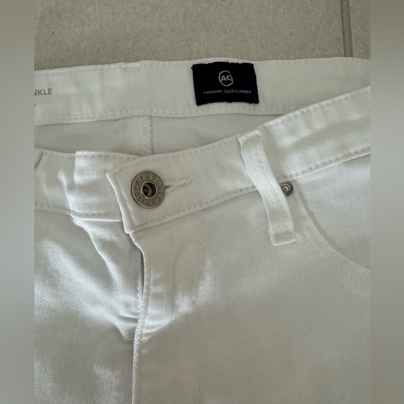 AG ADRIANO GOLDSCHMIED White The Legging Super Skinny Ankle Jeans 30 - Picture 6 of 9